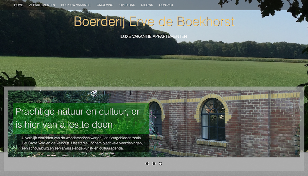 Op vakantie bij Boerderij Erve de Boekhorst