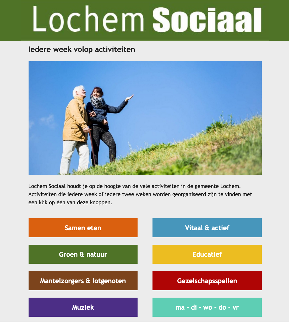 Lochem Sociaal Sociale Agenda verzorgt door voor pUbliek