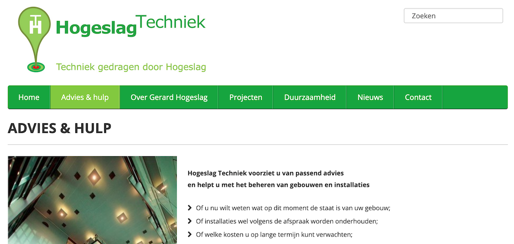 Website Hogeslag Techniek Website Hogeslag Techniek
