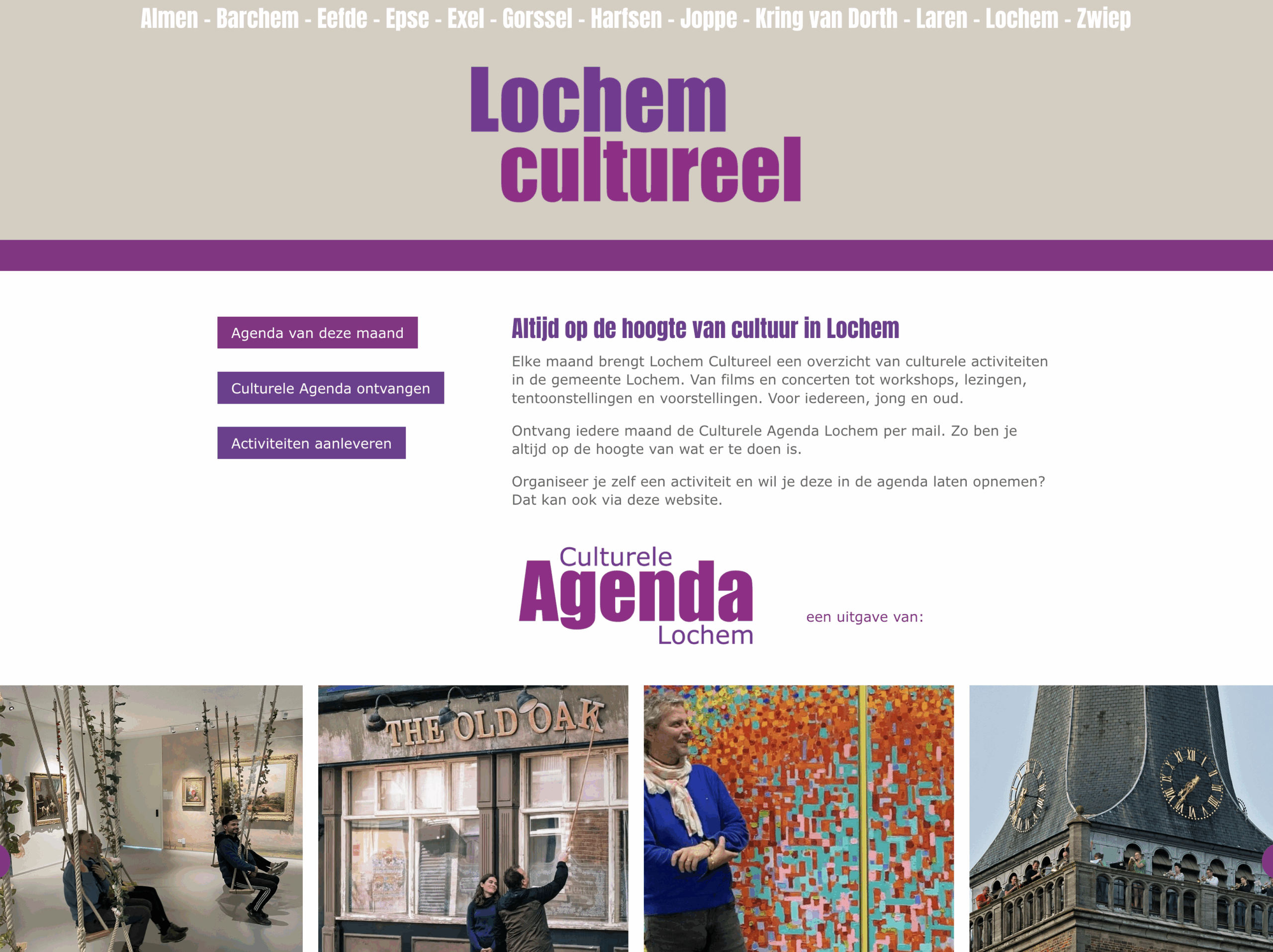 Website Lochem Cultureel: voor pUbliek